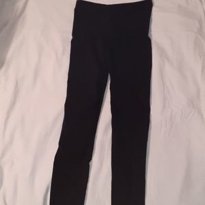 Spanx‎ Assets Control Top Black Leggings Medium
